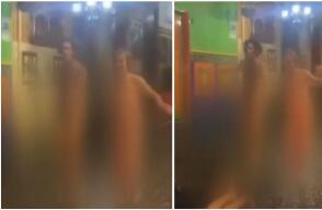 En Guatapé, dos extranjeros se quitaron toda la ropa y salieron corriendo