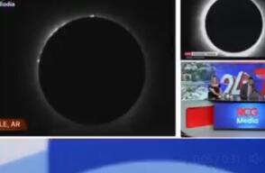 Noticiero se equivoca con imágenes de eclipse solar