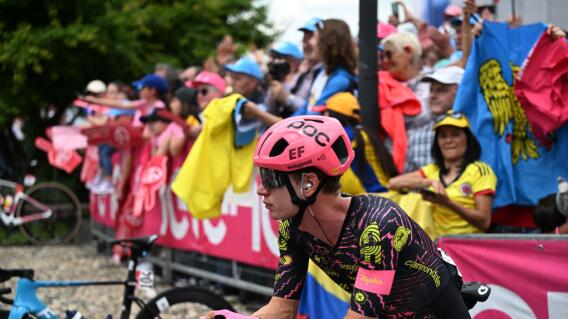 Andrea Piccolo, ciclista del EF Education. Andrea Piccolo, ciclista del EF Education.