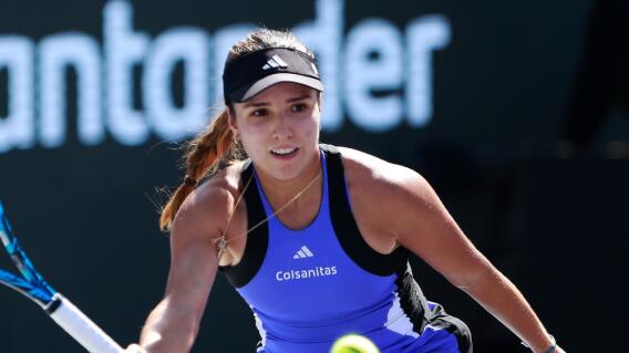 Camila Osorio, tenista colombiana, en un partido del WTA 500 de Guadalajara 2024 Camila Osorio, tenista colombiana, en un partido del WTA 500 de Guadalajara 2024