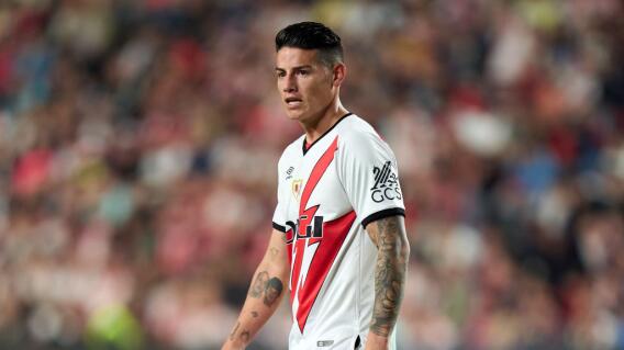 James Rodríguez durante partido de Rayo Vallecano en LaLiga James Rodríguez durante partido de Rayo Vallecano en LaLiga