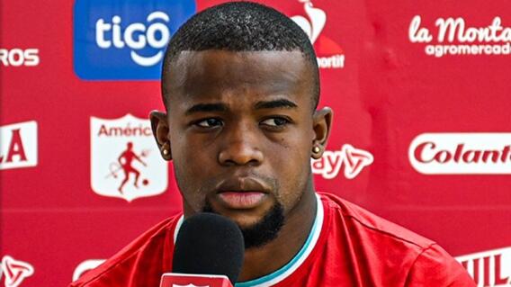 Jader Quiñones, jugador del América de Cali Jader Quiñones, jugador del América de Cali