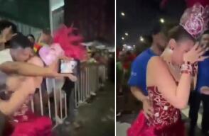 Hombre intentó besar a la fuerza a Michelle Char, reina del Carnaval de Barranquilla 2026