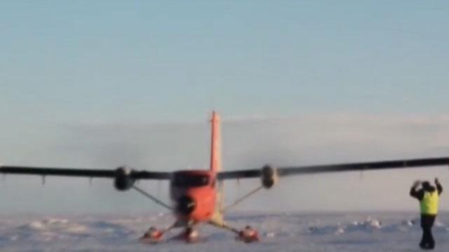 Fuerza Aérea argentina aterrizó en un glaciar y logró un histórico rescate en la Antártida