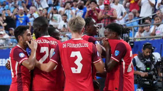 Canadá celebra su tercer puesto en la Copa América Canadá celebra su tercer puesto en la Copa América