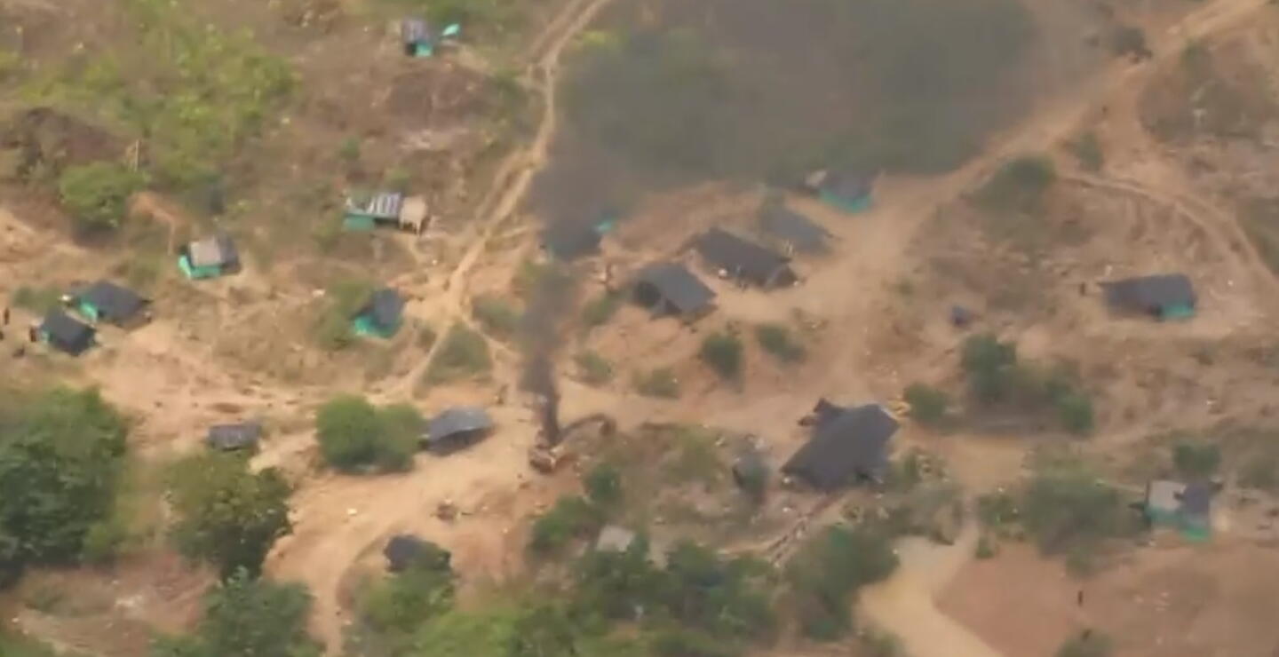 Así fue operativo para destruir 5 máquinas usadas en minería criminal en Bajo Cauca antioqueño