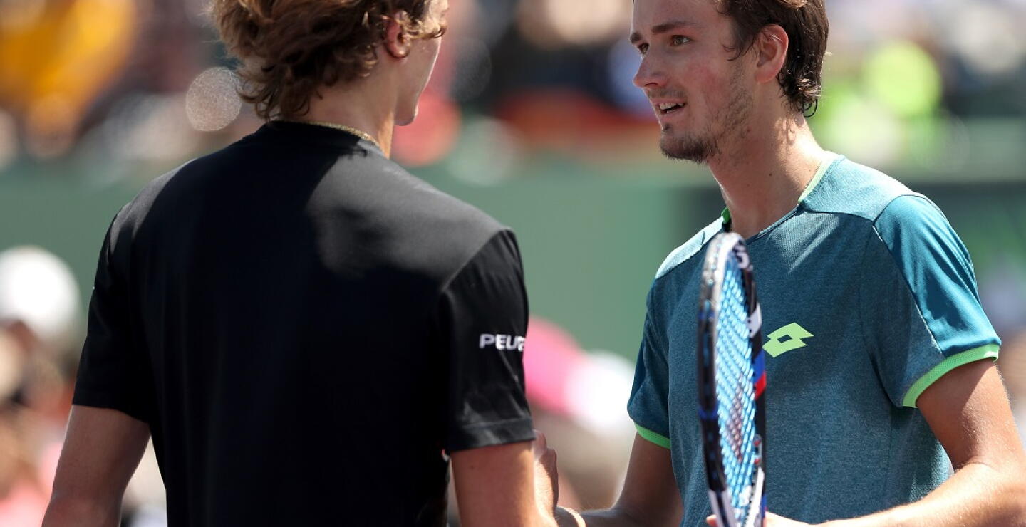 345719_BLU Radio // Medvedev-Zverev // Foto: AFP