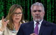 La fiscal general, Luz Adriana Camargo junto al expresidente Iván Duque