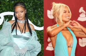 Rihanna y Karol G podrían estar trabajando en una colaboración.  Rihanna y Karol G podrían estar trabajando en una colaboración.