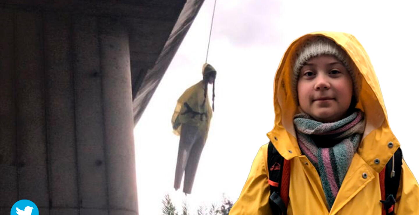 345216_Amenazas contra Greta Thunberg en Italia // Fotos: Twitter @virginiaraggi y @GretaThunberg