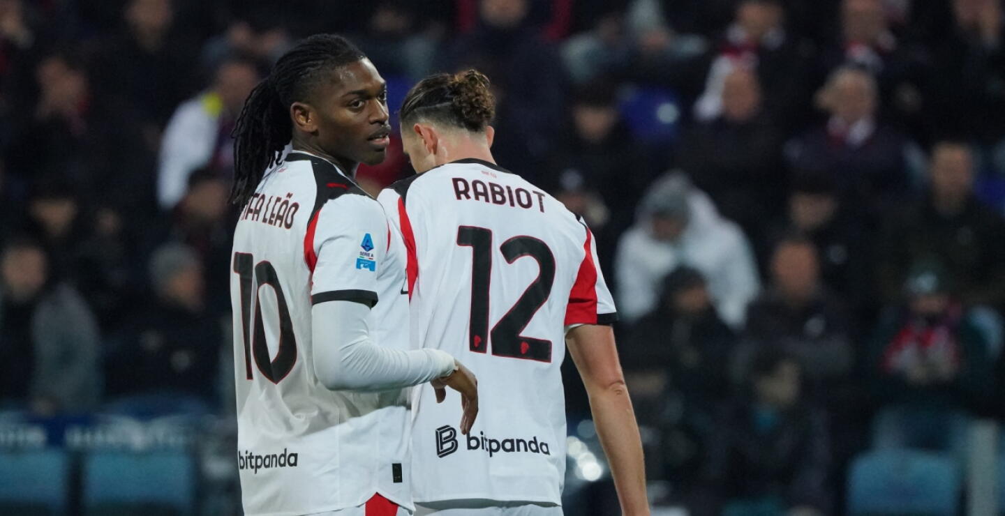 Rafael Leão marcó el gol que le dio el triunfo al Milan sobre Cagliari por la Serie A.
