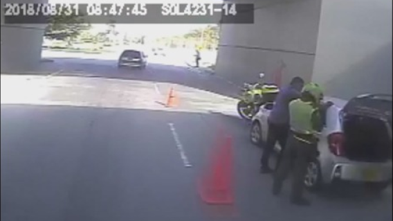 349408_BLU Radio// Falso retén en el que detuvieron al empresario. Foto: Policía