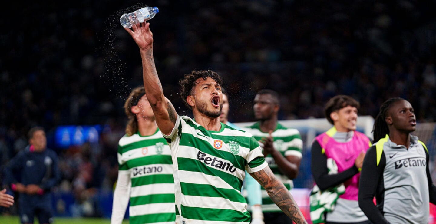 Luis Javier Suárez, delantero del Sporting Lisboa. 