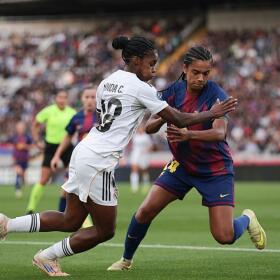 Linda Caicedo en el partido más reciente del Real Madrid femenino