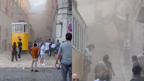 Videos: así quedó funicular que se descarriló en Lisboa y provocó la muerte de al menos 15 personas Videos: así quedó funicular que se descarriló en Lisboa y provocó la muerte de al menos 15 personas