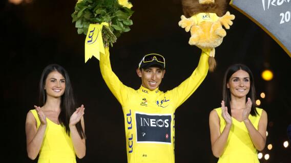 Egan Bernal durante el Tour de Francia 2019 Egan Bernal durante el Tour de Francia 2019