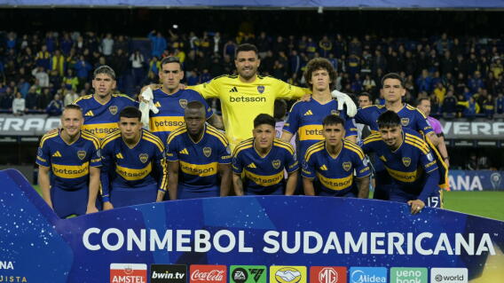 Álvaro Montero en la formación de Boca Juniors vs. Vasco da Gama por la ida de las semifinales de la Copa Sudamericana.