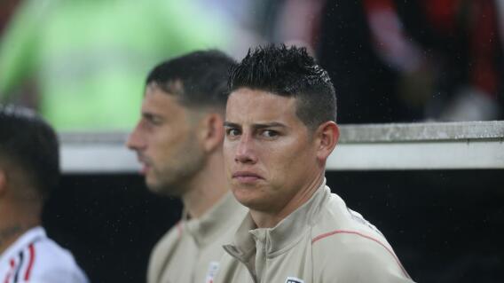 James Rodríguez durante partido con Sao Paulo James Rodríguez durante partido con Sao Paulo