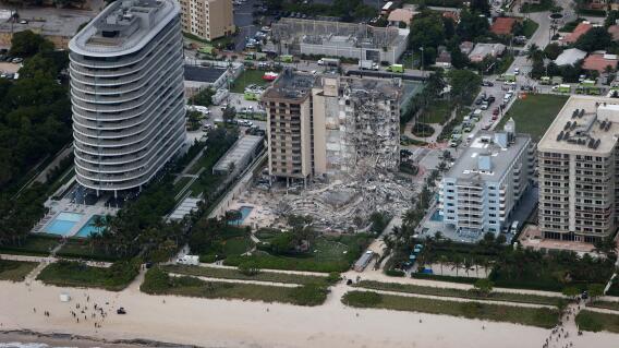 Residential Building In Miami Partially Collapsed Residential Building In Miami Partially Collapsed