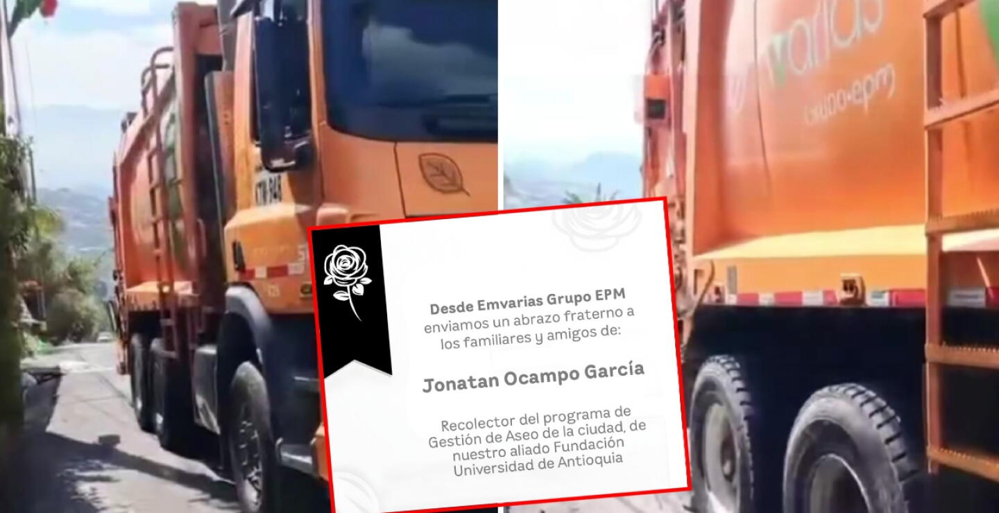 Operario de Emvarias murió tras caer de camión recolector en Medellín