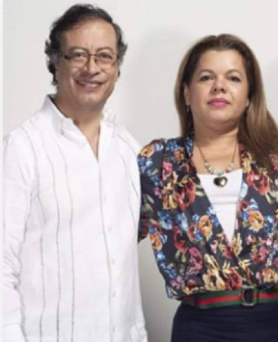 Petro y su exesposa Mary Luz Herrán