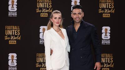 Falcao García junto a su esposa Lorelei Tarón.