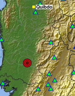 Temblor de magnitud 4,3 se registró este domingo en Chocó: tuvo una profundidad de 43 kilómetros