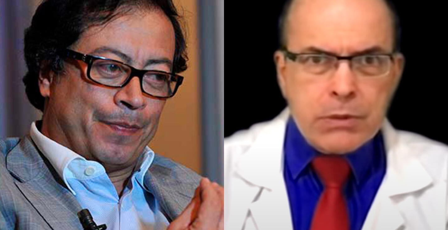 370872_Gustavo Petro y Raúl Salazar // Fotos: AFP, YouTUbe 'Dr RAUL SALAZAR'