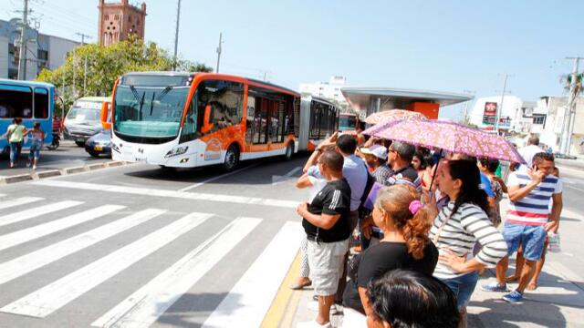 Aunque no se presentaron disturbios, Transcaribe suspendió operación de manera preventiva