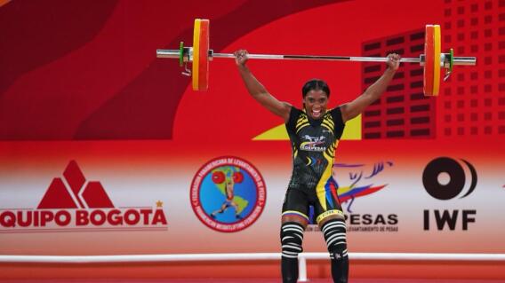 Yenny Alvarez, levantadora de pesas colombiana. Yenny Alvarez, levantadora de pesas colombiana.