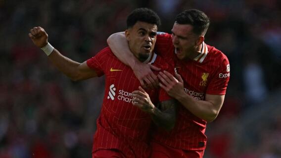 Luis Diaz en su paso por Liverpool. 