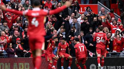 Luis Díaz marcó con Liverpool frente a West Ham por la Premier League.  Luis Díaz marcó con Liverpool frente a West Ham por la Premier League.