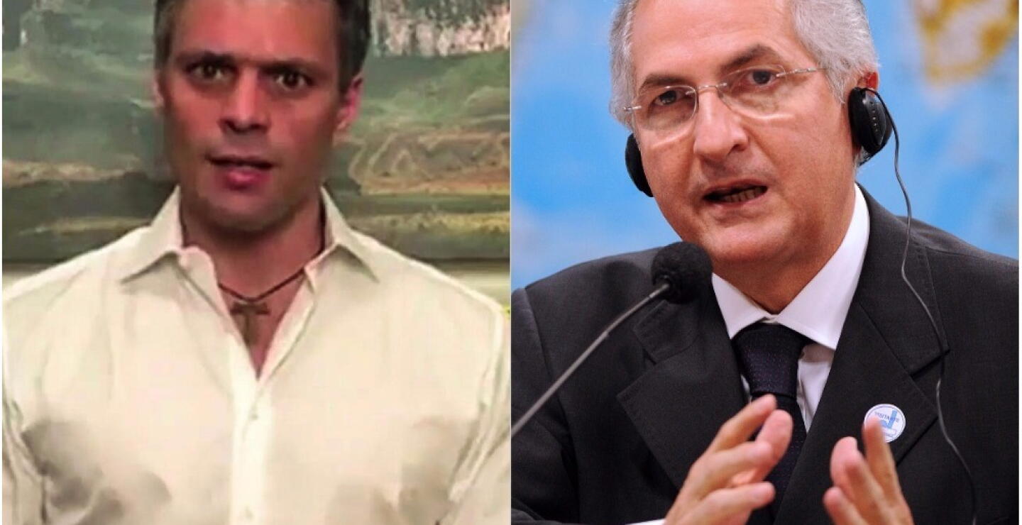 288691_Antonio Ledezma y Leopoldo López - AFP