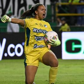 Luisa Agudelo, arquera del Deportivo Cali. 