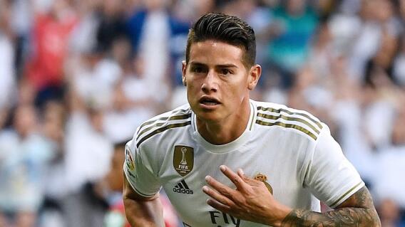 James Rodríguez en su paso por el Real Madrid, club en el que ganó varios títulos como la Champions. James Rodríguez en su paso por el Real Madrid, club en el que ganó varios títulos como la Champions.