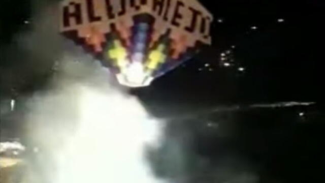Globo cargado con pólvora explotó antes de tomar vuelo y causó pánico en La Estrella, Antioquia