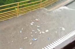 Taponamiento de alcantarillas en San Vicente de Chucurí Santander