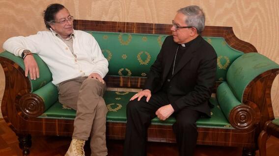 El presidente Gustavo Petro se reunió con el cardenal Luis José Rueda El presidente Gustavo Petro se reunió con el cardenal Luis José Rueda
