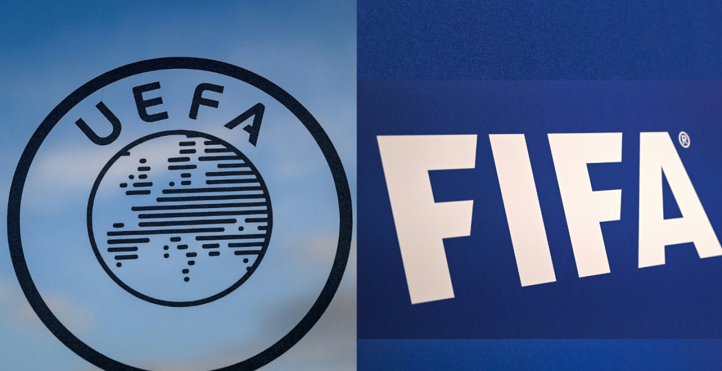Logo de la UEFA y de la FIFA 