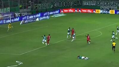 Jan Lucumí y su gol anulado en Deportivo Cali vs. América, por la fecha 18 de la Liga BetPlay I-2026.