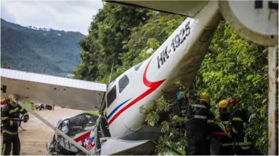 Accidente aéreo en Cajicá: avioneta tipo ambulancia se precipitó en una finca y hubo cinco heridos Accidente aéreo en Cajicá: avioneta tipo ambulancia se precipitó en una finca y hubo cinco heridos