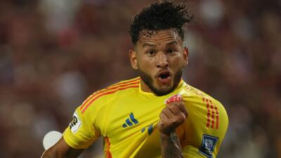 Luis Javier Suárez, delantero de la Selección Colombia.  Luis Javier Suárez, delantero de la Selección Colombia.