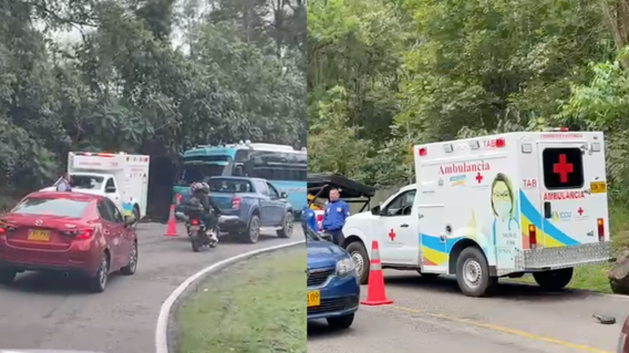 Se conoce video del momento exacto de grave accidente de tránsito en vía Soacha-Mesitas del Colegio Se conoce video del momento exacto de grave accidente de tránsito en vía Soacha-Mesitas del Colegio