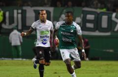 Acción de juego entre Deportivo Cali y Once Caldas en Liga BetPlay I-2026
