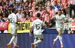 Kylian Mbappé (10) celebra el tanto que le marcó al Atlético de Madrid. 
