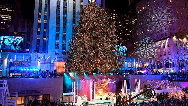 Bienvenida Navidad: en Nueva York se iluminó el árbol más famoso del mundo