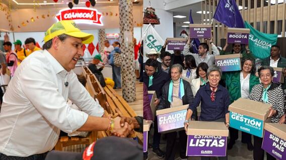 Lizcano y Claudia López entregaron firmas en Registraduría.