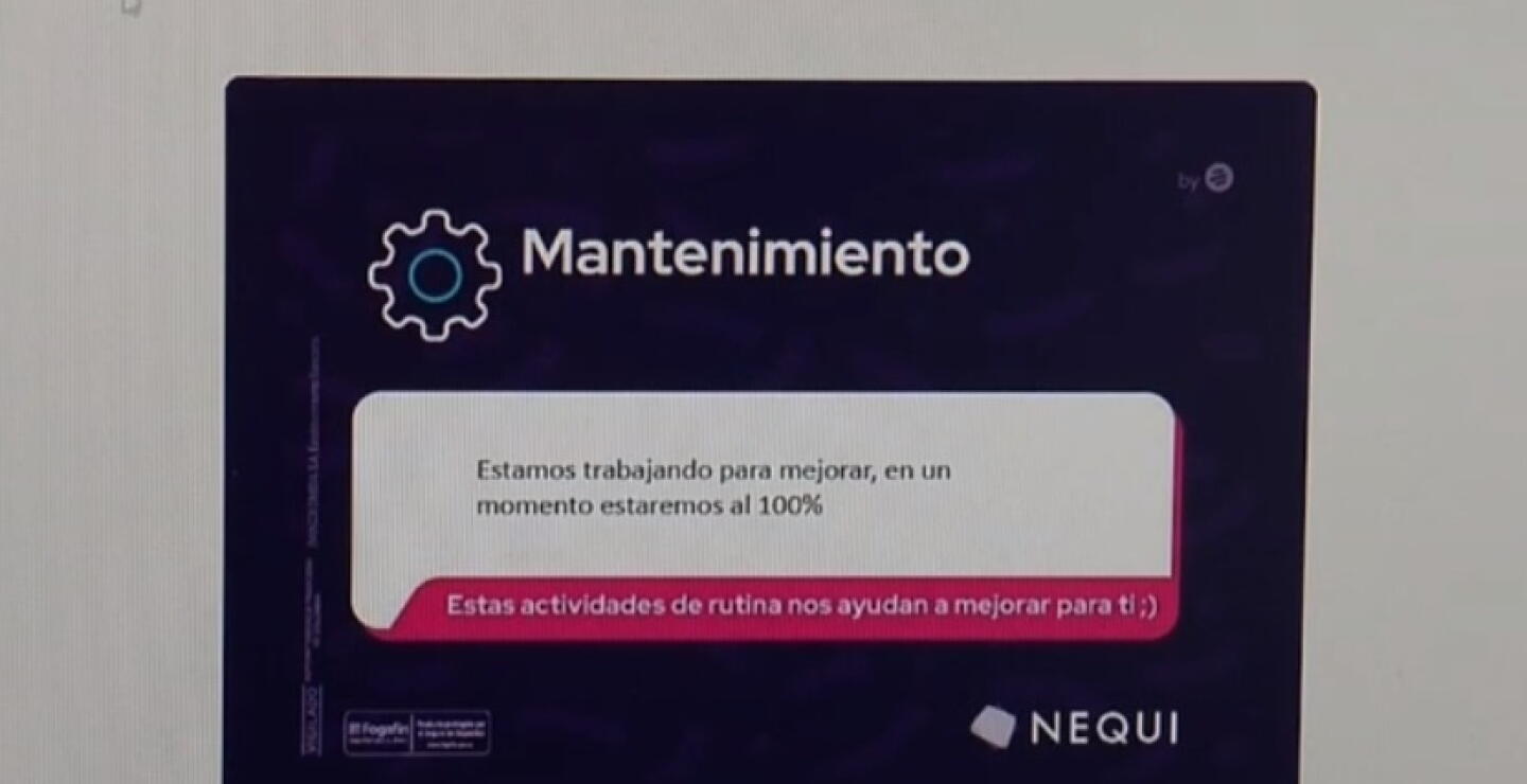 Las fallas de plataformas de Davivienda, Bancolombia, Nequi y Sanitas
