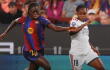 Linda Caicedo en Barcelona vs. Real Madrid en clásico por Liga F en el Camp Nou.