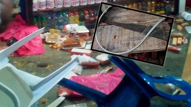 Hinchas de América y Cali se enfrentaron a machete en parador turístico, destruyeron local y robaron